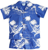 Hawaiian Islands Map Boy's 2pc — Boys Cabana Sets — MauiShirts (view 3)