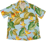 Airbrush Bird of Paradise women's paradise found shirt — Women's Camp Shirts — Paradise Found (view 3)