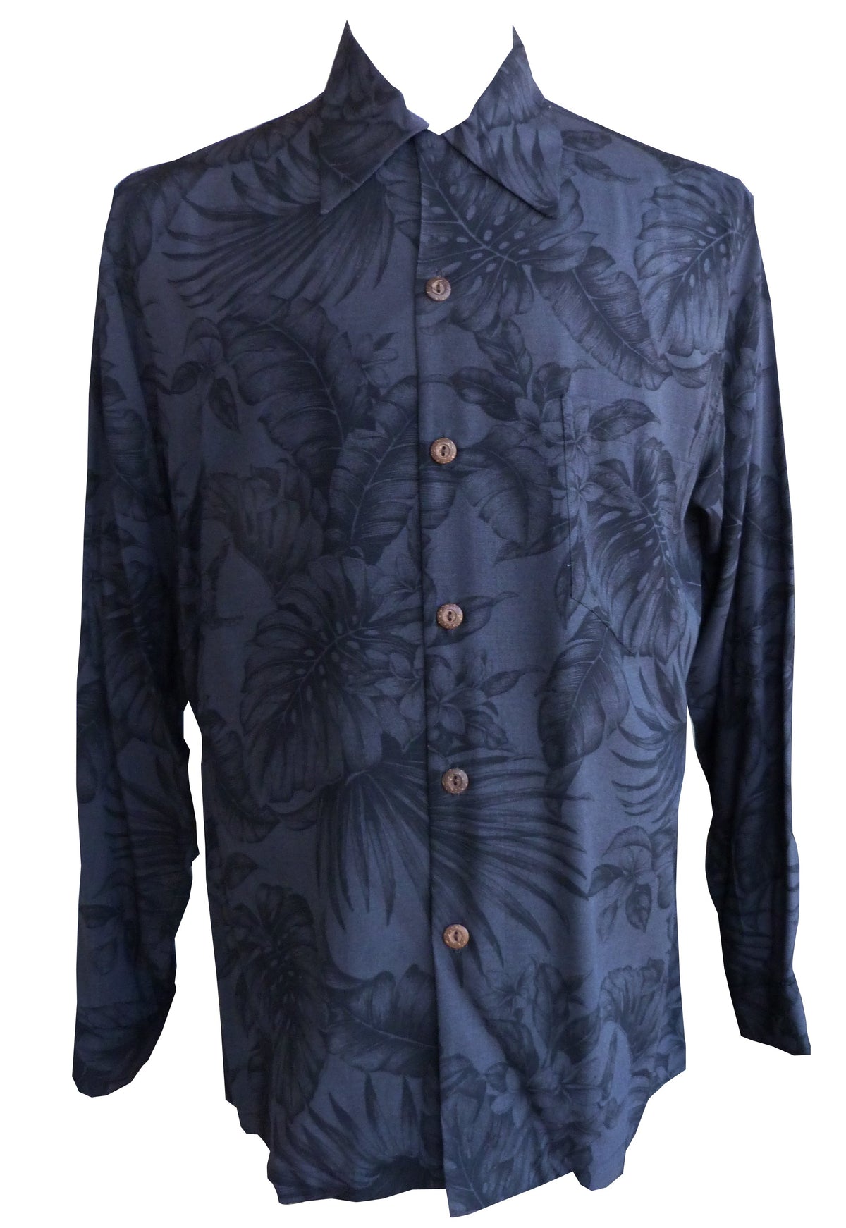 Midnight Garden Mens Long Sleeve Shirt — Men's Long Sleeve Shirts — Paradise Found