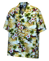Diamond Head Ocean Wave Men's Shirt — Men's Cotton Shirts — Pacific Legend (view 10)