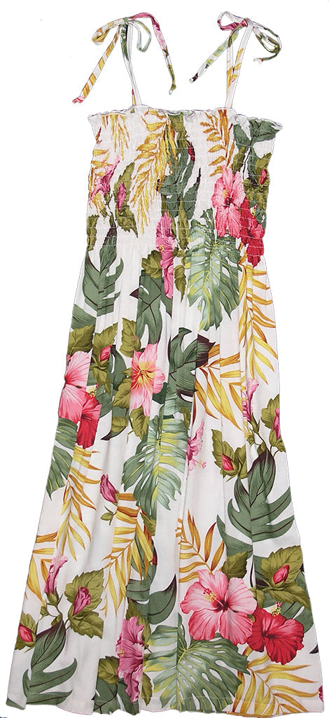 Exotic Garden Smocked Tube Dress — Women's Sun Dresses — MauiShirts