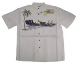 Surfing Santa Dropping In Embroidered Shirt — Men's Embroidered Shirts — MauiShirts (view 6)