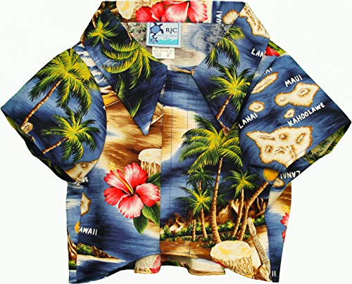 Hibiscus Hawaiian Islands Dog Shirt — Men's Cotton Shirts — MauiShirts
