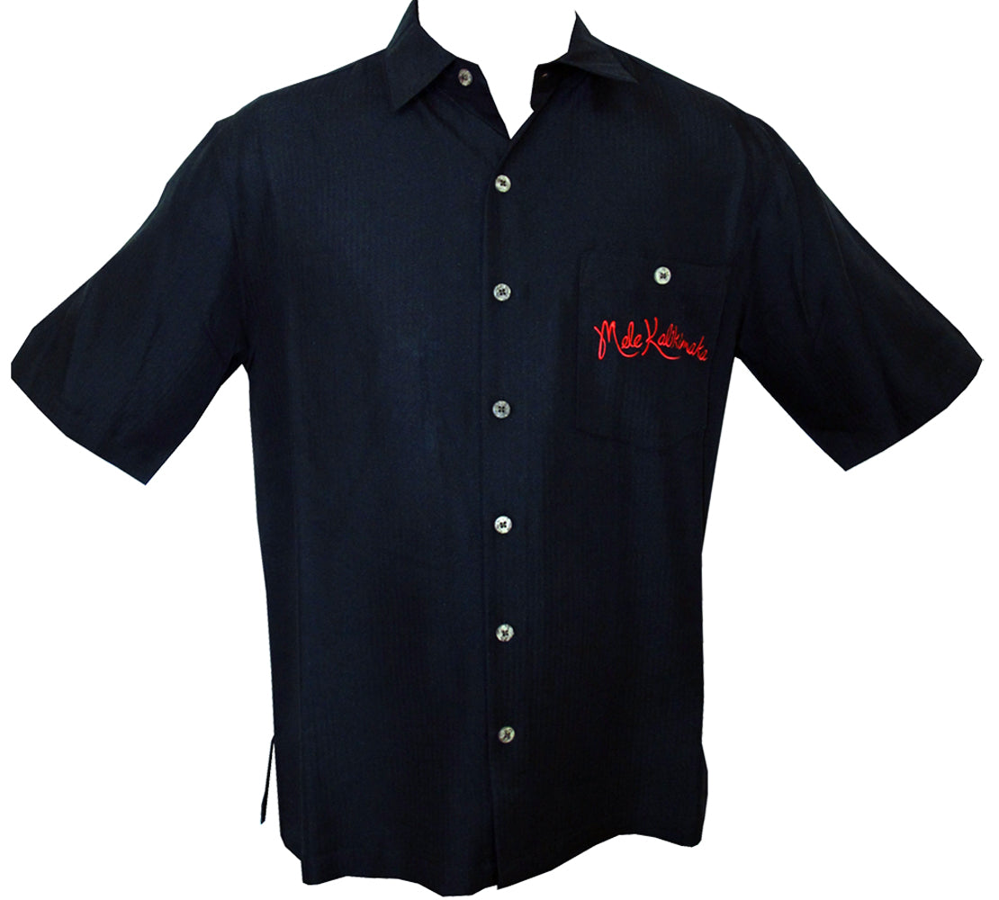 Santa's Last Stop Embroidered Shirt — Men's Embroidered Shirts — Bamboo Cay
