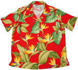 Airbrush Bird of Paradise women's paradise found shirt — Women's Camp Shirts — Paradise Found