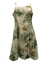 Monstera Orchid Empire Fit Princess Flared — Women's Empire Waist Dresses — Paradise Found (view 3)