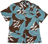 RJC Ginger Heliconia Women's Hawaiian Camp Shirt – Rayon, Made in Hawaii