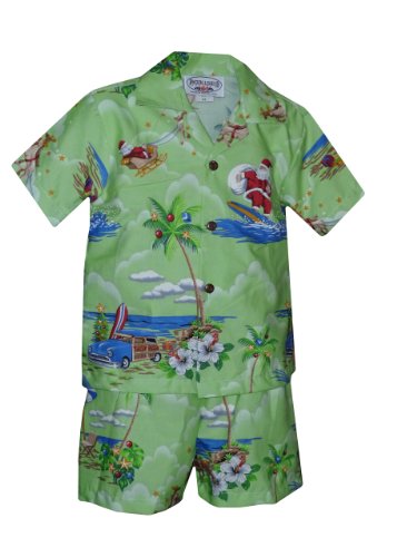 Santas Hawaii Vacation Boy's 2pc — Boys Cabana Sets — MauiShirts
