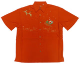 Flying Santa North Pole Men's Embroidered Shirt — Men's Embroidered Shirts — MauiShirts (view 4)