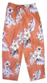 Plumeria Hibiscus Feather Fern Women's Capri Pants — Women's Capri Pants — MauiShirts (view 8)