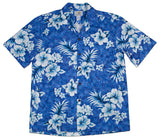 Crack Hibiscus men's Hawaiian shirt — Men's Cotton Shirts — Two Palms (view 3)