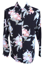Paradise Orchid Corsage Men's Long Sleeve Shirt — Men's Long Sleeve Shirts — Paradise Found (view 3)