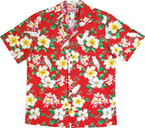 White Parrot Hibiscus Men's Shirt — Men's Cotton Shirts — RJC (view 4)