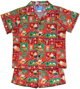 Custom Made - Christmas Tapa Santa Boy's 2pc — Boys Cabana Sets — MauiShirts (view 5)
