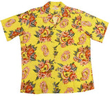 Ukulele Lei Pineapple Juice Men's Shirt — Men's Rayon Shirts — RJC