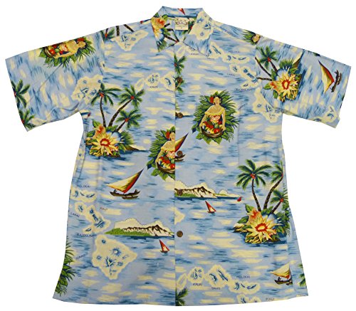 Aloha Maid Vintage Fujiette men's Aloha shirt — Men's Rayon Shirts — Go Barefoot
