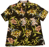 RJC Orchidaceae Women's Hawaiian Camp Shirt – Rayon, Made in Hawaii