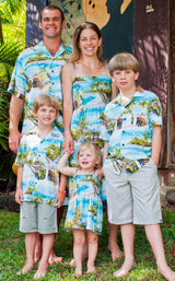 Paradise Island Surf Mens Shirt Matching Family — Men's Rayon Shirts — RJC (view 9)