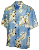 Plumeria Hibiscus Feather Fern Women's Shirt — Women's Cotton Shirts — MauiShirts