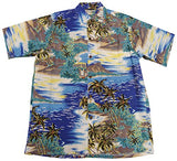 Diamond Head Vintage Fujiette aloha shirt — Men's Rayon Shirts — Go Barefoot (view 3)