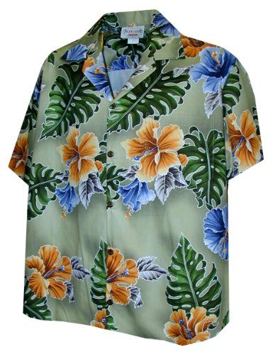 Flamboyant Hibiscus Women's Shirt — Women's Cotton Shirts — Paradise Found