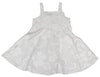 RJC Girls Classic Hibiscus Empire Bow Flare Wedding White Sundress