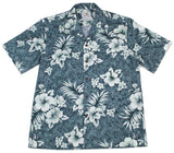 Crack Hibiscus men's Hawaiian shirt — Men's Cotton Shirts — Two Palms