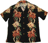 Christmas Poinsettia women's paradise found shirt — Women's Rayon Shirts — Paradise Found