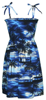 Night Time Surf Smocked Tube Dress — Women's Sun Dresses — MauiShirts (view 7)