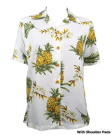 Pineapples women's rayon shirt — Women's Camp Shirts — Paradise Found