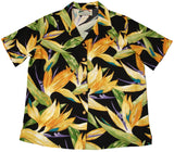 Watercolor Bird of Paradise women's rayon shirt — Women's Camp Shirts — Paradise Found (view 4)