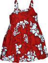 Shadow White Hibiscus Girl's Bungee Dress — Girls Dresses — MauiShirts