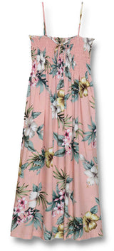 Hibiscus Stephanotis Smocked Tube Dress — Women's Sun Dresses — MauiShirts (view 5)