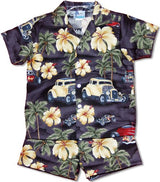 Hibiscus Drag Racers Boy's 2pc — Boys Cabana Sets — MauiShirts (view 12)