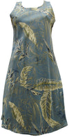 Heliconia Sketch Women's Short Tank Flared Dress — Women's Tank Dresses — Paradise Found
