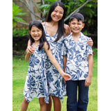 Delicate Tropical Hawaiian Aloha Boys Rayon Shirt