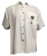 Santas Paradise Tunes Embroidered Shirt — Men's Embroidered Shirts — BAMBOO CAY (view 4)