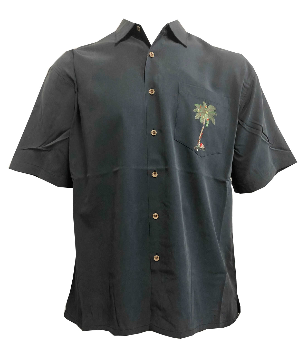 Santas Paradise Tunes Embroidered Shirt — Men's Embroidered Shirts — BAMBOO CAY