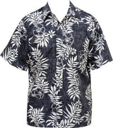 Mini Tahitan Men's Placket Reverse Aloha Shirt — Men's Reverse Print Shirts — Go Barefoot