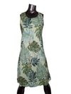 Monstera Leaves Women's Short Tank Flared Dress — Women's Tank Dresses — Paradise Found