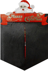 Peekaboo Santa Reindeer Sleigh Pocket — Men's Embroidered Shirts — Bamboo Cay
