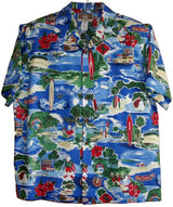 Christmas Hawaii Style Mens Rayon Blend Shirt — Men's Cotton Shirts — MauiShirts (view 9)