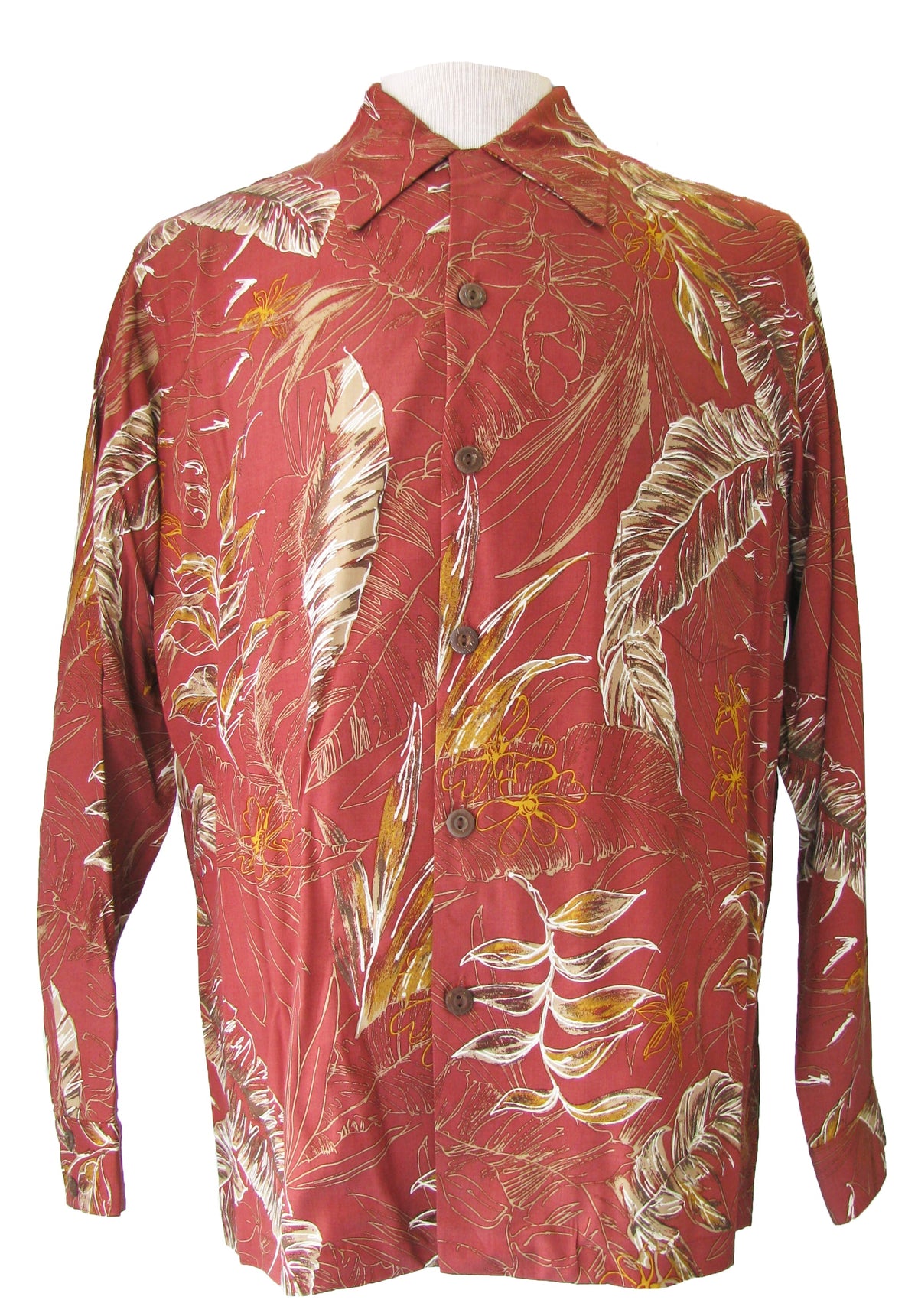 Helconia Sketch Men's Long Sleeve Shirt — Men's Long Sleeve Shirts — Paradise Found