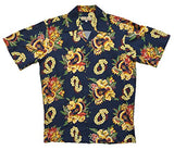 Ukulele Lei Pineapple Juice Men's Shirt — Men's Rayon Shirts — RJC (view 9)
