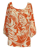 RJC Womens Bold Beach Botanic II Peasant Blouse