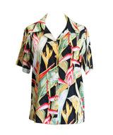 Heliconia Women's rayon camp shirt — Women's Camp Shirts — Paradise Found (view 4)