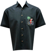 Christmas Bound via Motorcycle — Men's Embroidered Shirts — MauiShirts