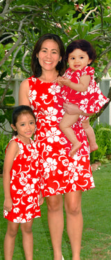 RJC Girls Classic Hibiscus Sarong Dress