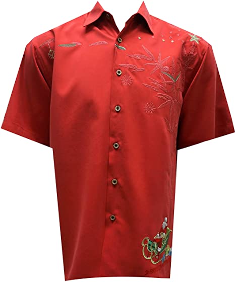 Shining Star Embroidered Christmas Shirt — Men's Embroidered Shirts — BAMBOO CAY