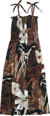 Oriental Watercolor Smocked Tube Dress — Women's Sun Dresses — MauiShirts (view 4)